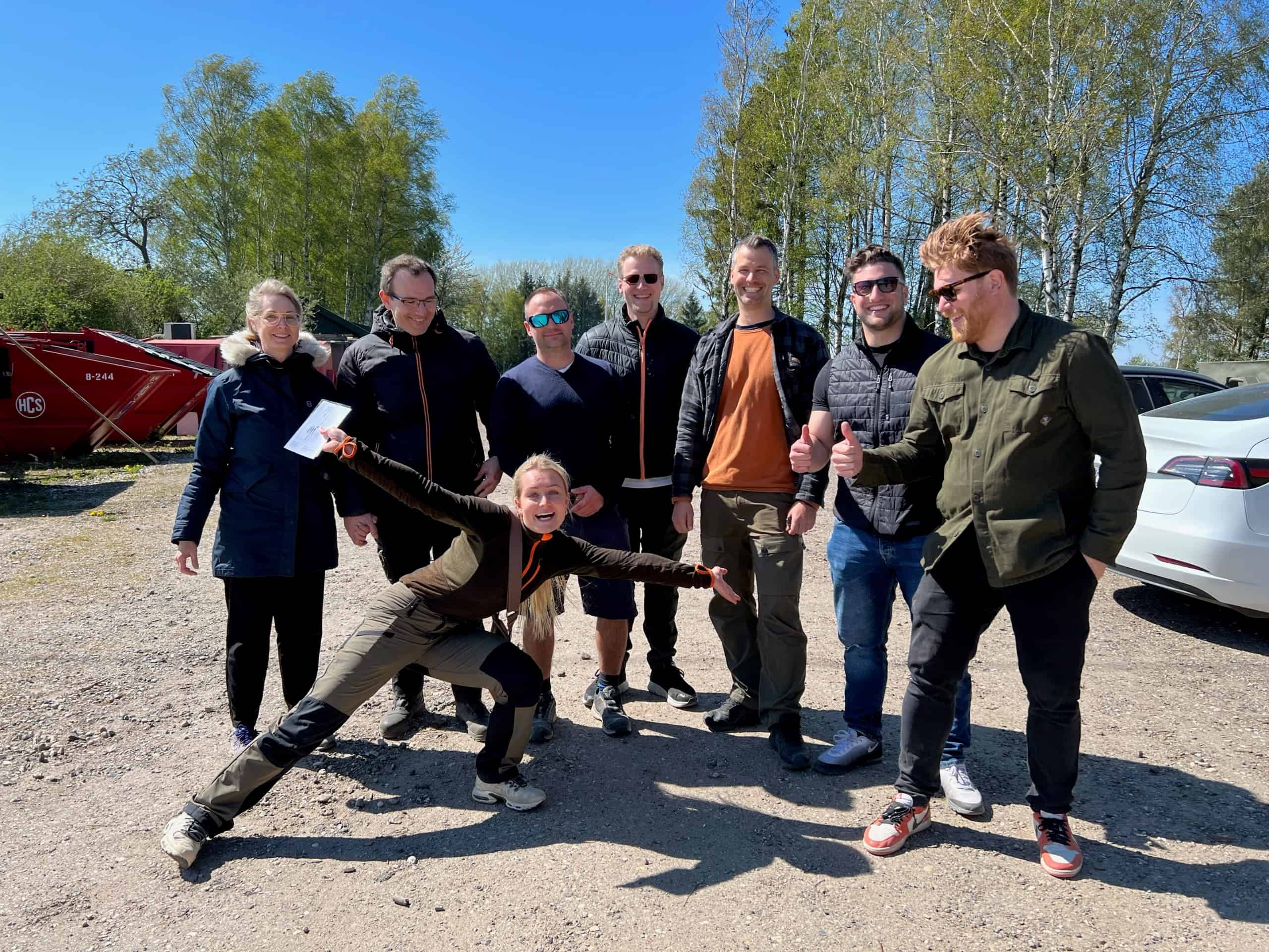 Glade jagttegnskursister