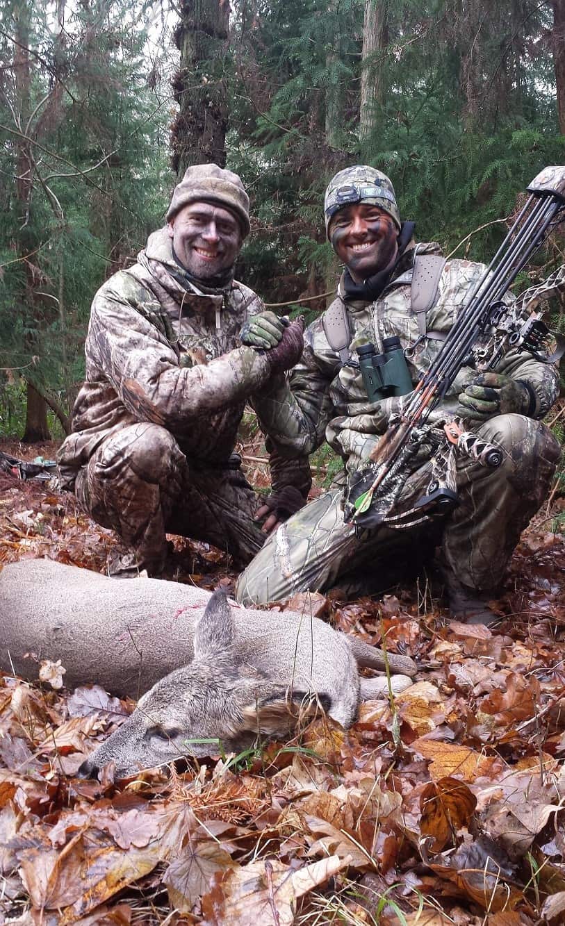 Jacob Sandberg og tidligere jagttegnskursist, Aleksandar Savic